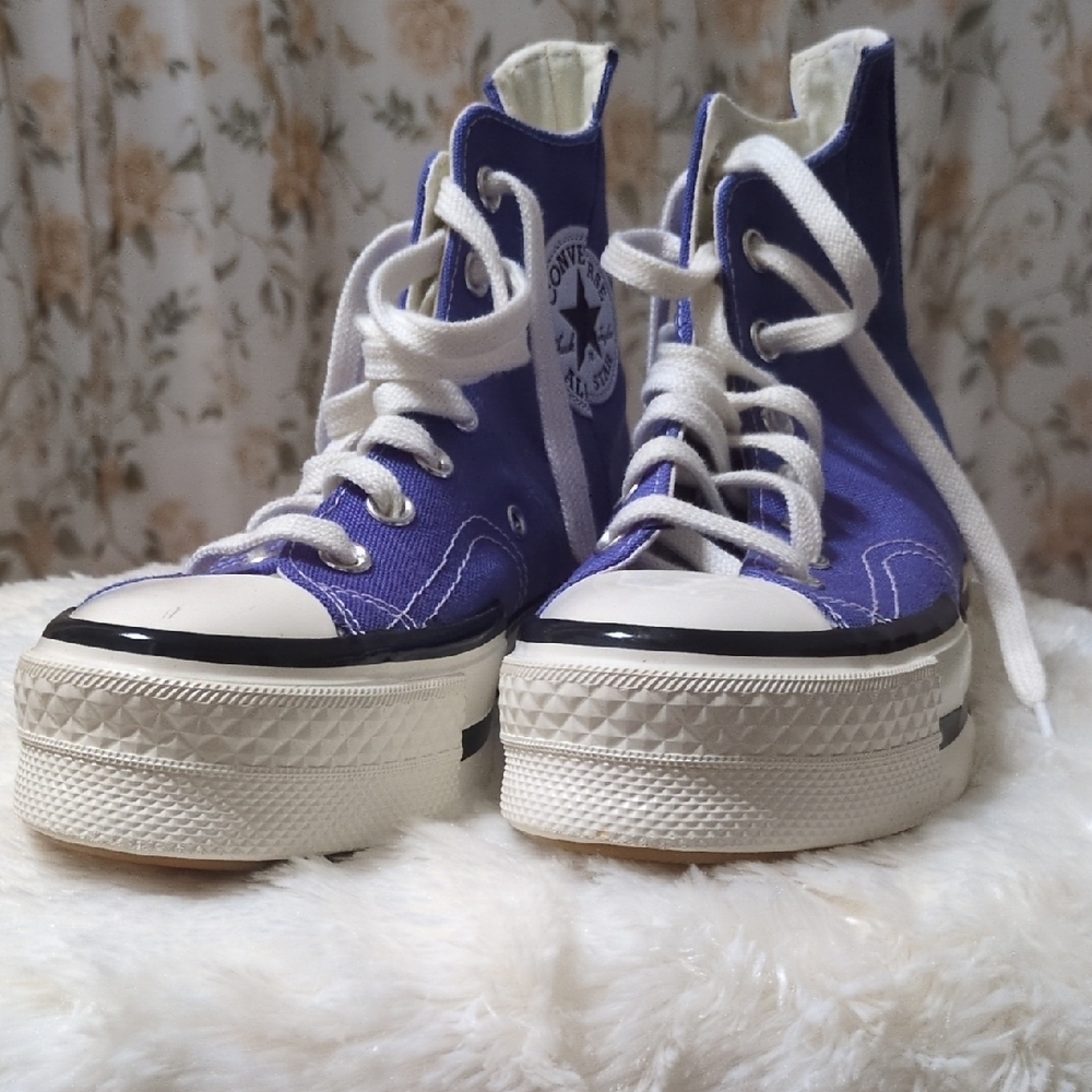 Converse Women's Bold Purple High-Tops